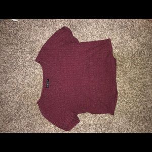 Maroon crop top